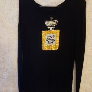 Wildfox love potion no 9 sequin sweater